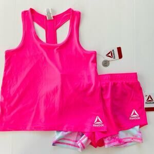 Reebok | Racerback Two-in-one Shorts Bundle Neon NWT L 10/12